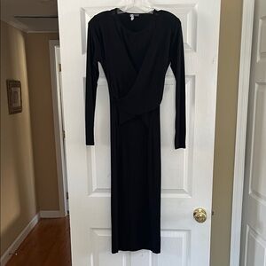 Vince Camuto Elegant Black Long Sleeve Dress